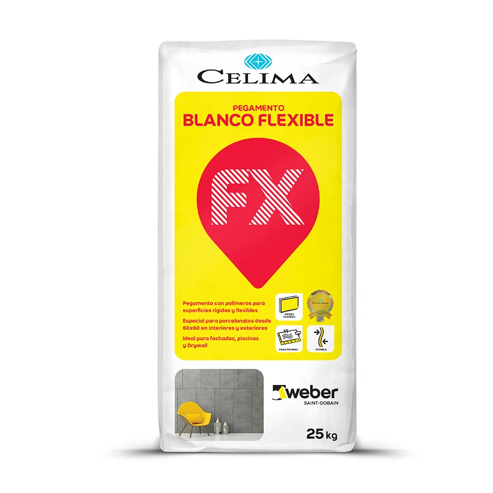 Pegamento Flexible Blanco 25kg