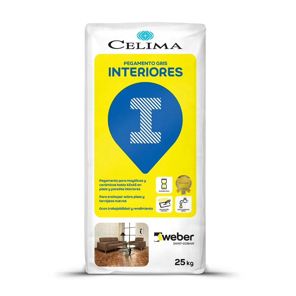 Pegamento Gris Interior 25kg