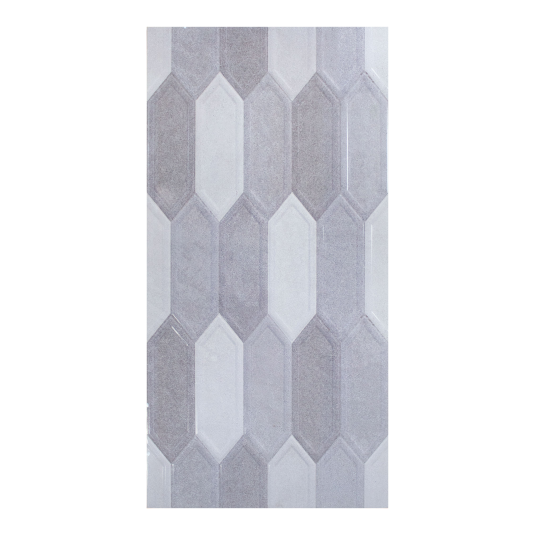 Pared Hexágono Gris 30x60